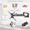 Barkan 13-83 inch Full Motion-4 Movement Extra Long Dual Arm Flat/Curved TV Wall Mount 110 lbs Black BM464XL - alternate 6